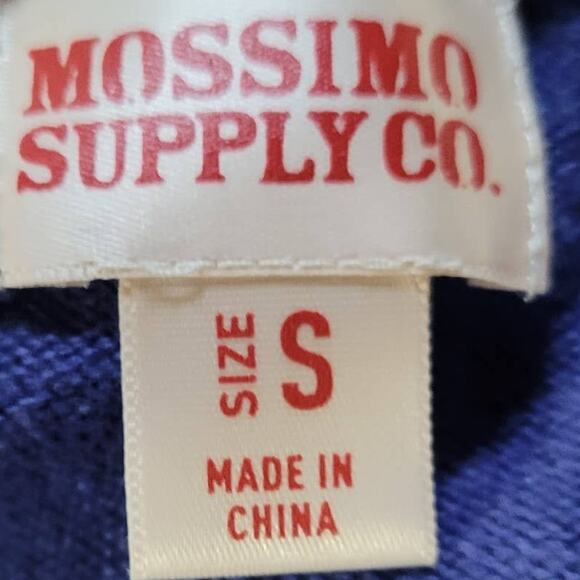 Blue Cotton Blend Cardigan Sweater Size Small - Picture 3 of 4